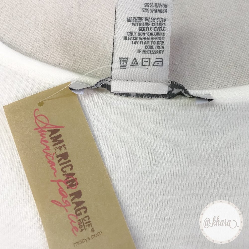 American Rag Half-Sleeve Long Crop Top - Picture 12 of 14